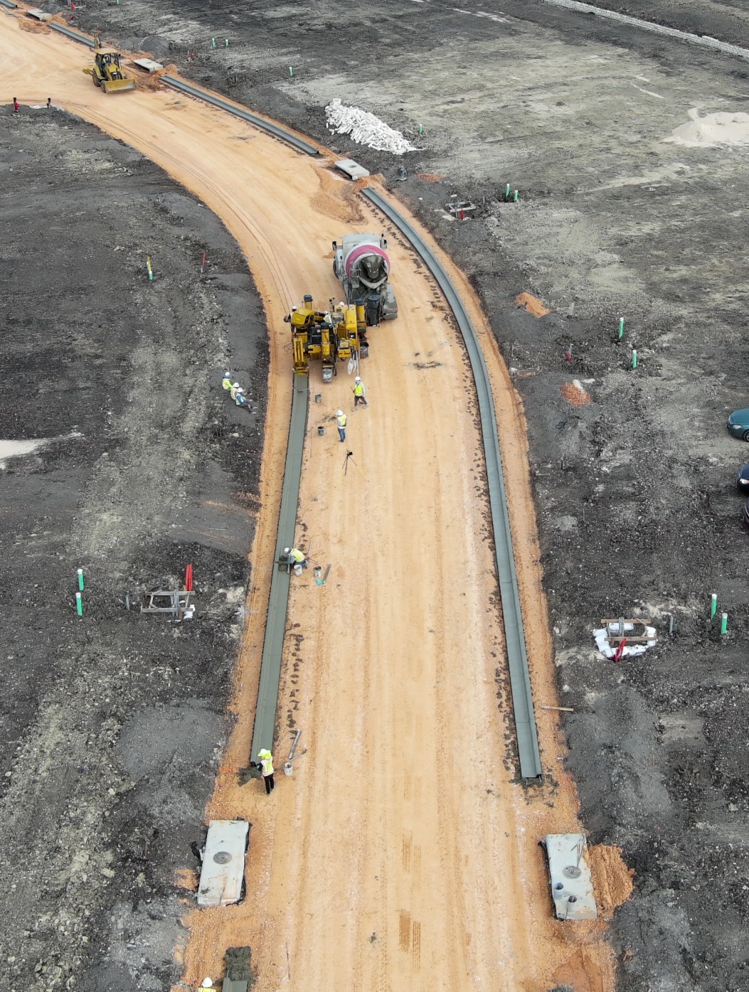 Concrete site structure project